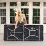 Tavolo Pieghevole Lifetime Nero 183 x 73 x 76 cm - immagine 6
