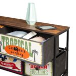 Cassettiera Max Home Vintage 103 x 56 x 30 cm - immagine 3