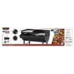 Barbecue a Carboni con Ruote Aktive Plastica Metallo smaltato 97 x 96 x 42 cm Nero - immagine 6