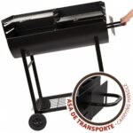 Barbecue a Carboni con Ruote Aktive Plastica Metallo smaltato 97 x 96 x 42 cm Nero - immagine 3