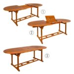 Tavolo Allungabile Aktive 200 x 74 x 90 cm Legno di acacia - immagine 2