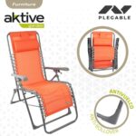 Lettino Aktive textilene Arancio 160 x 76 x 52 cm - immagine 5