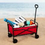 Carrello Multiuso Aktive Rosso Poliestere Acciaio 65 x 94 x 40 cm Pieghevole Spiaggia - immagine 3