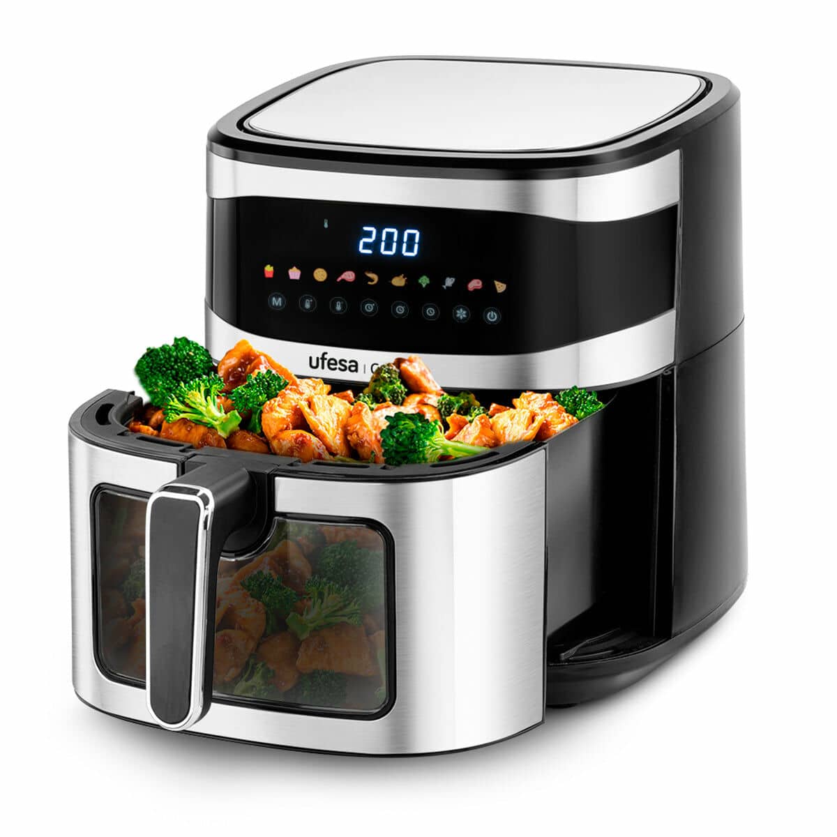 8422160059827_S0460526_P00.jpg Friggitrice ad Aria UFESA Cardinal Nero 1700 W 6 L - immagine 1