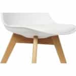 Sedia DKD Home Decor Bianco Naturale polipropilene legno di faggio 48 x 55 x 83 cm - immagine 4