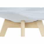 Sedia DKD Home Decor Azzurro Beige Poliestere Schiuma legno di faggio 48 x 56 x 83 cm - immagine 5
