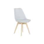 Sedia DKD Home Decor Azzurro Beige Poliestere Schiuma legno di faggio 48 x 56 x 83 cm