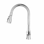 Rubinetto Monocomando Fontastock Cromo Acciaio inossidabile Ottone Ceramica Lega di Zinco Forma a C Alto - immagine 2