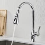 Rubinetto Monocomando Fontastock Cromo Acciaio inossidabile Ottone Ceramica Lega di Zinco Forma a C Alto - immagine 6