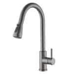 Rubinetto Monocomando Fontastock Grigio Acciaio inossidabile Ceramica Forma a C