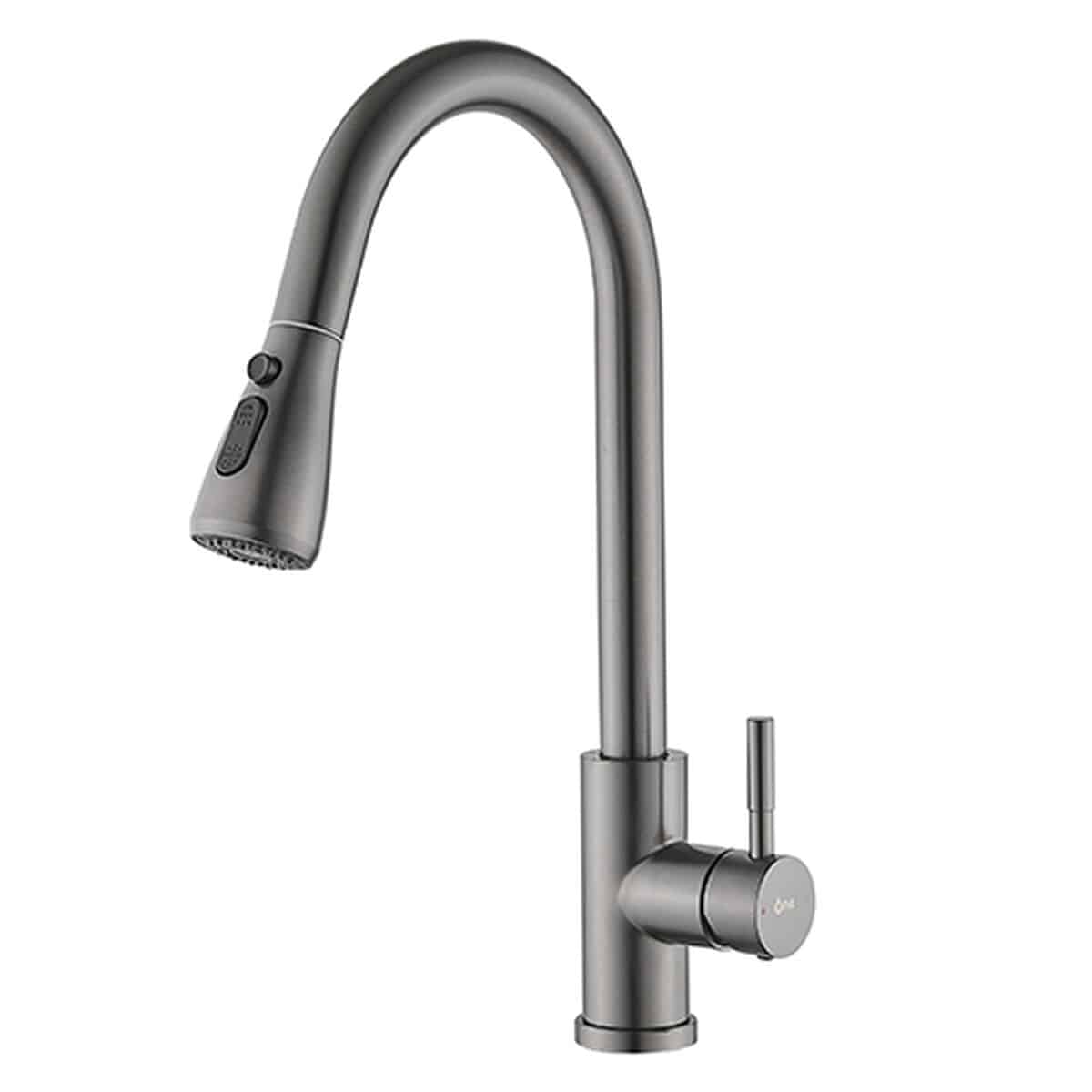 8430025016335_S6505389_P00.jpg Rubinetto Monocomando Fontastock Grigio Acciaio inossidabile Ceramica Forma a C - immagine 1