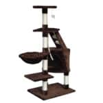 Albero tiragraffi per gatti Gloria 55 x 40 x 120 cm Marrone Legno Carta Sisal - immagine 4