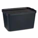 Scatola portaoggetti con coperchio Kipit Antracite Plastica 24 L (6 Unità) - immagine 2