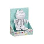 Peluche da Colorare Pincello Bianco Nero Stoffa 16 x 18 x 13 cm Rana (8 Unità) - immagine 3