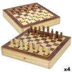 Tabellone da Scacchi e Dama CB Games Legno Sertar (4 Unità)