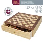 Tabellone da Scacchi e Dama CB Games Legno Sertar (4 Unità) - immagine 3