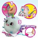 Peluche Eolo Celeste Stoffa Plastica 45 x 45 x 45 cm Gonfiabile (4 Unità) - immagine 5