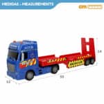 Camion Porta-veicoli Speed & Go 55 x 17 x 12 cm (2 Unità) - immagine 5
