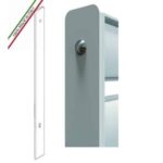 Piantana A Cementare - Profilo 60x7mm - H 1650 mm - Per Recinzione Modulare Grigliato Classic