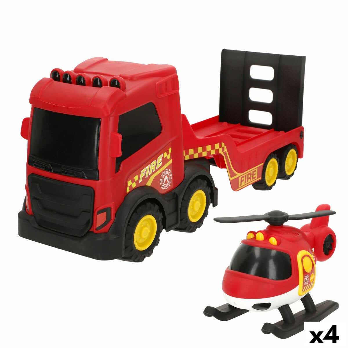 s8906890_p0_icon0.jpg Camion dei Pompieri Teamsterz 49 X 18 X 13 CM (4 Unità) - immagine 1