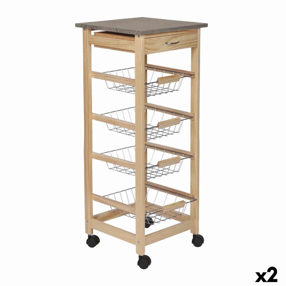 carrello-per-verdure-moblekit-marrone-grigio-legno-metallo-37-x-37-x-82-cm-2-unita_1254180 Carrello per Verdure MobleKit Marrone Grigio Legno Metallo 37 x 37 x 82 cm (2 Unità)X2 - immagine 1