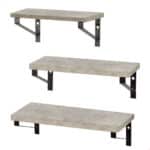 Mensole Max Home Ferro Legno MDF 42 X 12 X 16 CM (4 Unità) - immagine 2