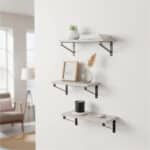 Mensole Max Home Ferro Legno MDF 42 X 12 X 16 CM (4 Unità) - immagine 3
