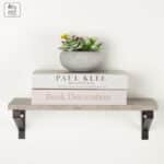 Mensole Max Home Ferro Legno MDF 42 X 12 X 16 CM (4 Unità) - immagine 4
