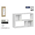 Scaffale MobleKit Bianco Legno 85 x 30 x 59 cm - immagine 2