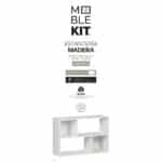 Scaffale MobleKit Bianco Legno 85 x 30 x 59 cm - immagine 3