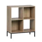 Scaffale MobleKit Marrone Nero Legno Metallo 60 x 29 x 72 cm
