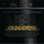 AEG TS6PB51ZAB serie 6000 SenseCook Forno incasso multifunzione, 60 cm, 71 litri, pirolitico, con sensore di temperatura SenseCook e wifi, nero