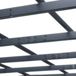 Gazebo Pergola da Giardino 3x3m Decorabile con Rampicanti in Metallo Nero - immagine 7