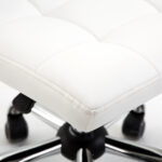 Sedia da Ufficio Ergonomica, Sedia Girevole Altezza Regolabile in Pelle Sintetica 46 × 51 × 80-92cm - immagine 9