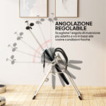 Panca a Inversione Gravitazionale Professionale Imbottita, Tavola di Inversione in Acciaio, 65x112-142x126cm - immagine 6