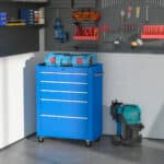 Carrello Porta Utensili Attrezzi Attrezzatura con Cassettiera Azzurro 61,5 x 33 x 82,5cm - immagine 2