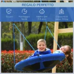 Altalena da Giardino per Bambini tra 3 e 8 anni, Altalena per Bambini da Interno ed Esterno 1x180 cm, Carico Massimo 1kg - immagine 3