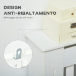 Copritermosifone a Doghe in MDF per Casa e Ufficio, 172x19x81 cm, Bianco - immagine 6