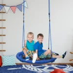 Altalena da Giardino per Bambini tra 3 e 8 anni, Altalena per Bambini da Interno ed Esterno 1x180 cm, Carico Massimo 1kg - immagine 5