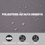 Tenda da Sole Laterale e Avvolgibile (3x1,6m) in Alluminio e Poliestere Imperemabile Anti-UV, per Vento/Privacy - immagine 5