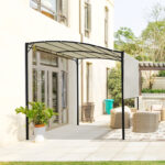 Gazebo Pergola da Giardino con Copertura in Tessuto Anti UV e Acciaio, 3x2,5m, Beige - immagine 2