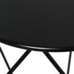 Tavolino da Caffè Salotto Design Nordico Minimalista Geometrico Ampio Piano, Acciaio, 54x54x44cm - immagine 8