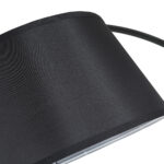 Lampada da Terra ad Arco con Paralume in Tessuto e Interruttore a Pedale, Ø47x105x190cm, Nera - immagine 7