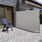 Tenda da Sole Laterale e Avvolgibile (3x1,6m) in Alluminio e Poliestere Imperemabile Anti-UV, per Vento/Privacy - immagine 2