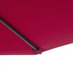 Ombrellone da Giardino 3x2,5 m a Braccio Inclinabile con Manovella, Rosso Scuro - immagine 9