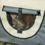 Trasportino per Animali Domestici Pieghevole in Oxford con Cuscino Rimovibile Lavabile e Borsa per Trasporto, 46x36x41cm, Grigio scuro - immagine 9
