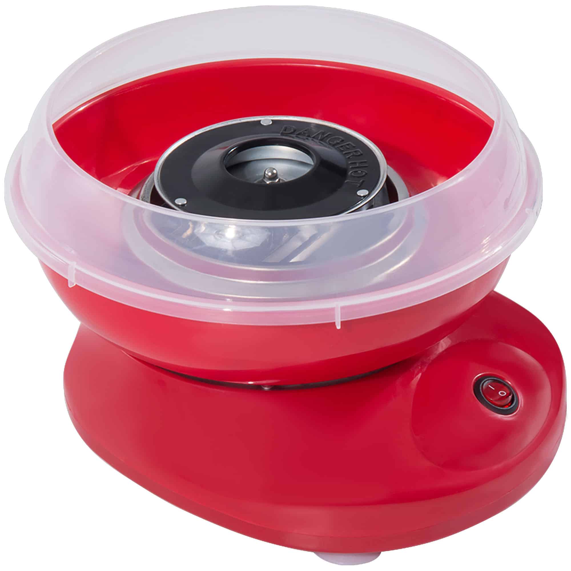 ZmG3b219ae733f6f6.jpg Macchina per Zucchero Filato in PP, Acciaio Inox e Alluminio 450W 27 x 26 x 18cm Rosso - immagine 1