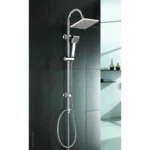 Colonna doccia Rousseau Soto Grigio Chrome Metallo 22 mm 73 x 73 mm - immagine 2