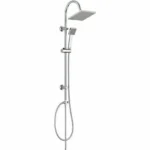 Colonna doccia Rousseau Soto Grigio Chrome Metallo 22 mm 73 x 73 mm