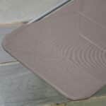 Lettino Prendisole Pieghevole con Schienale Reclinabile e Cuscino, 182x56x24,5 cm, Marrone e Argento - immagine 8